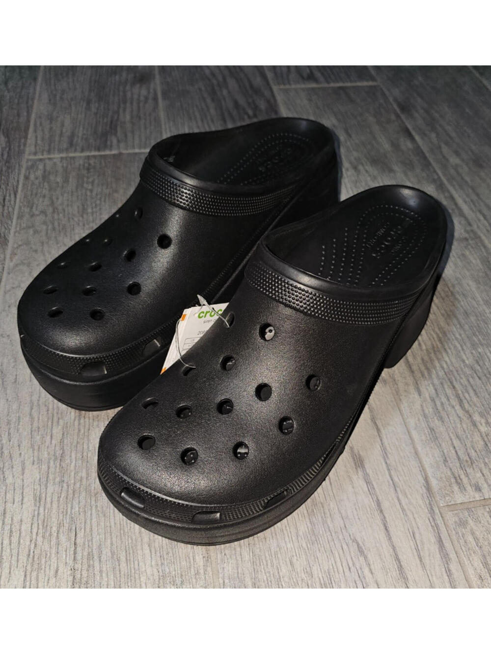 NEW Crocs Siren Clog Size Mens 13 Womens 14.5 High Heel Black Slip On Shoes